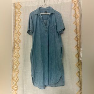 Gap-faded denim look, shirt dress